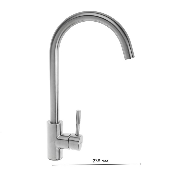 Смеситель для кухни Accoona A4590, однорычажный, нержавеющая сталь, хром Смеситель для кухни Accoona A4590, однорычажный, нержавеющая сталь, хром