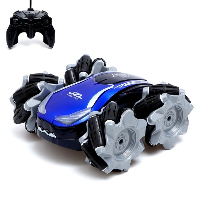 Перевёртыш радиоуправляемый STUNT ELF, работает от аккумулятора, цвет синий Перевёртыш радиоуправляемый STUNT ELF, работает от аккумулятора, цвет синий