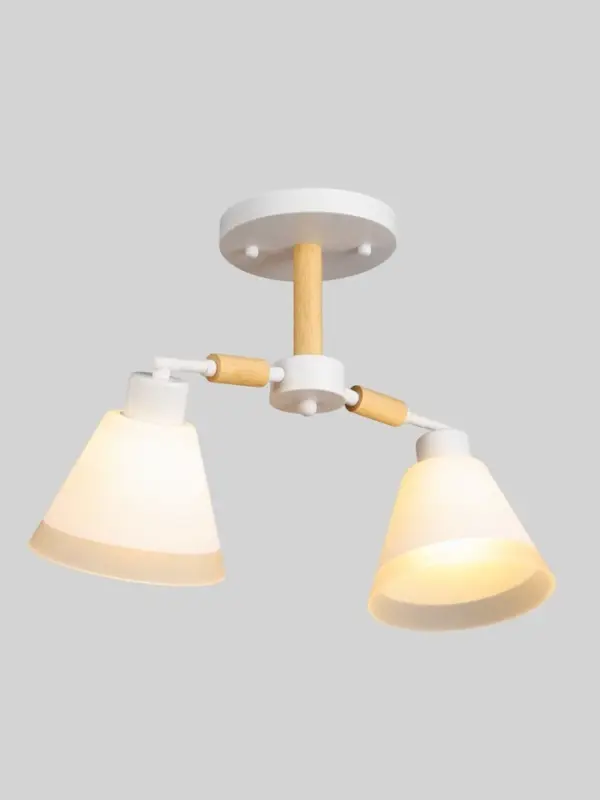 Люстра потолочная BayerLux &laquo;Вудли&raquo;, 2хЕ27, 40 Вт, белый, 45&times;16&times;29 см