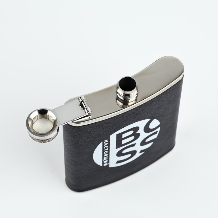 Фляжка Фляжка "Настоящий BOSS", 210 мл