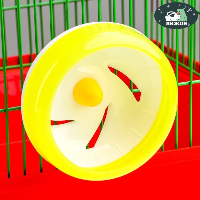 Колесо для грызунов тихое, 11 см, жёлтое Колесо для грызунов тихое, 11 см, жёлтое