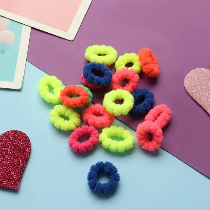 Резинка для волос  Резинка для волос "Карусель" (набор 20 шт±2) колор полоски, 2 см