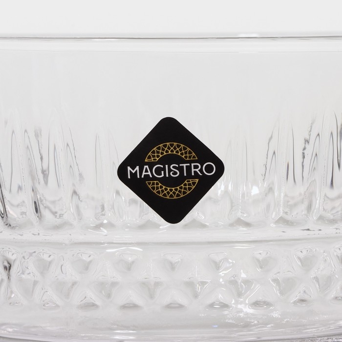 Набор бокалов для шампанского стеклянный Magistro «Элизиум», 250 мл, 10,2×16,5 см, 2 шт Набор бокалов для шампанского стеклянный Magistro «Элизиум», 250 мл, 10,2×16,5 см, 2 шт