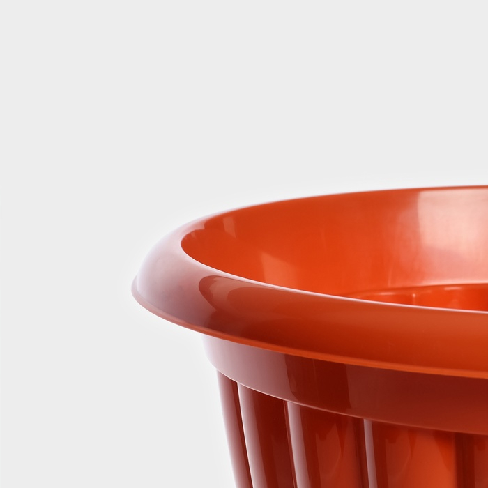 Кашпо уличное на ножке «Жасмин», 12 л, цвет коричневый