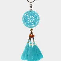 Брелок "Ловец снов" 19 см, цв. бирюзовый Брелок "Ловец снов" 19 см, цв. бирюзовый