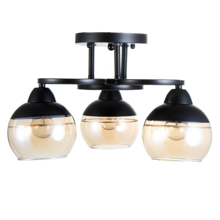 Люстра Люстра "Айрис" 3хЕ27 40Вт чёрный 42х42х23 см BayerLux