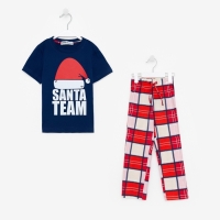 Пижама детская KAFTAN "Santa team" размер 34 (122-128 см)