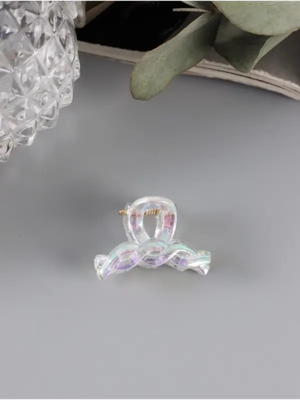 Крабики для волос Выбражулька &laquo;Аванти&raquo;, петельки, 2.5 см, набор 6 шт., прозрачные