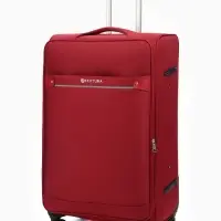 Чемодан на колёсах TEXTURA, кодовый замок, текстильный, с увеличением, 47&times;30&times;78 см, 28", красный