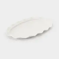 Блюдо сервировочное Breeze, 30.5&times;19&times;2 см, керамика, белое