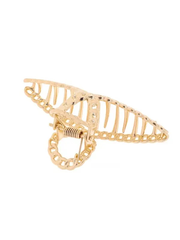 Крабик для волос &laquo;Дороти&raquo;, петелька, 7.7 см, золотистый