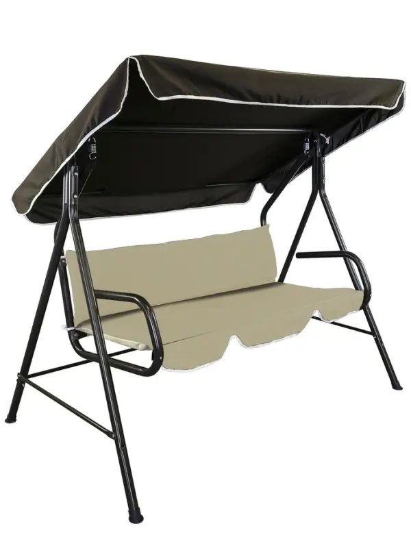 Качели садовые "Муза" 120 х 190 х 150 см, макс. нагрузка 180 кг, бежевые