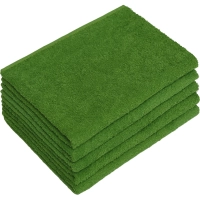 Набор полотенец махровых без бордюр 440 г/м2, 50х90 т.салат, 5шт
