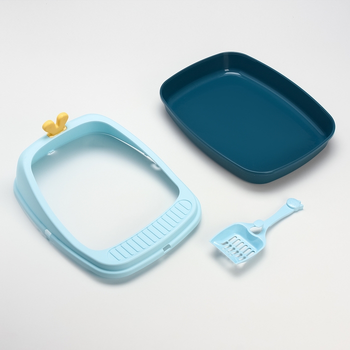 Туалет с бортом 46 х 35 х 18 см, голубой Туалет с бортом 46 х 35 х 18 см, голубой