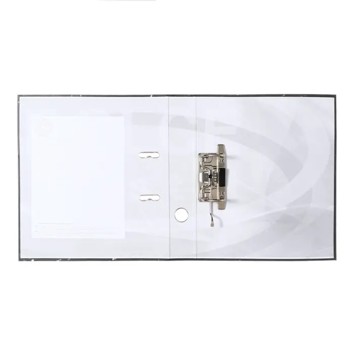 Папка - регистратор 50 мм, А4, эконом мрамор, черная, МИКС