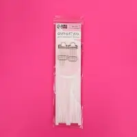 Лямки для бюстгальтера, силиконовые, фурнитура металл, 5 полос, 1.9 см, 37 см, пара, прозрачные