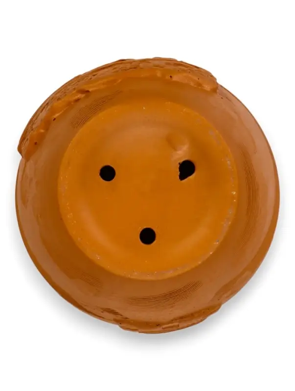 Горшок цветочный с поддоном 2,5 л, d18/h16 см терракот керамика, Горшок цветочный с поддоном 2,5 л, d18/h16 см терракот керамика, "Голландия" (М)