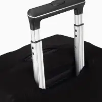 Чехол на чемодан на колёсах, 20" (S), однотонный, чёрный