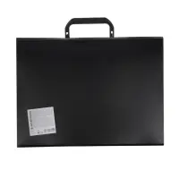 Папка-портфель А4, 12 отделений, 600 мкм, ErichKrause Matt Classic, до 350 листов, чёрная