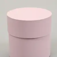 Набор круглых подарочных коробок 5 в 1 &laquo;Пыльная роза&raquo;, 20&times;20&times;20 - 11&times;11&times;11 см см