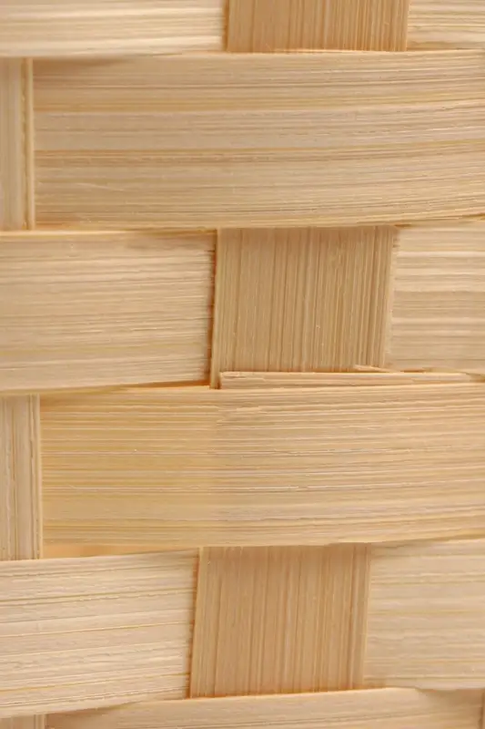 Корзина плетёная для хранения, 30&times;22&times;13 см, ручка h=36 см, бамбук, натуральный цвет, Greengo