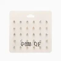 Серьги пусеты QF &laquo;Минимал&raquo;, 15 пар, миксы