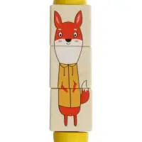 Кубики деревянные на оси «Животные» , 3 кубика Кубики деревянные на оси «Животные» , 3 кубика