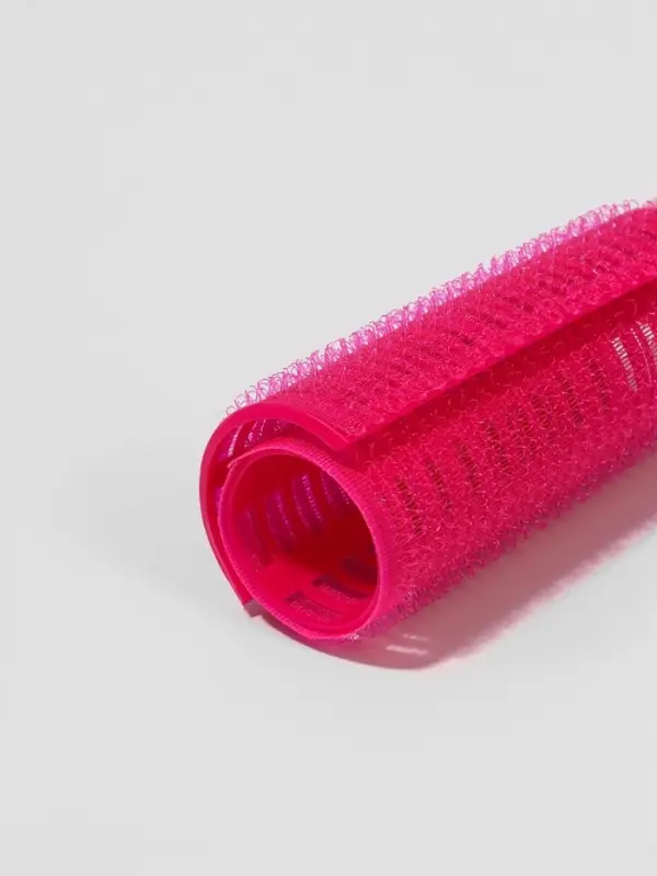 Бигуди для чёлки, с зажимом, d=3.5 см, 11 см, розовые