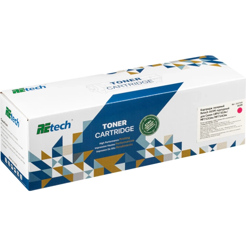 Картридж лазерный Retech 069M пур. для Canon LBP673Cdw/MF752Cdw/MF754Cdw