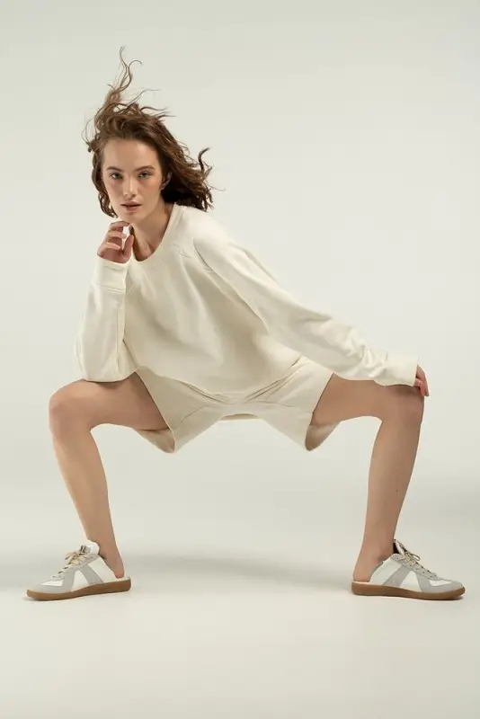 Свитшот унисекс S1, молочно-белый, размер XS/S Свитшот унисекс S1, молочно-белый, размер XS/S