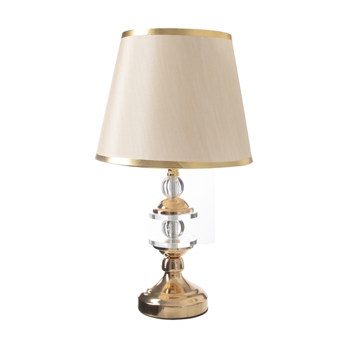 Лампа настольная Лампа настольная "Сентенция" 1х40Вт Е27+ LED подсветка 3Вт золото 25х25х45см