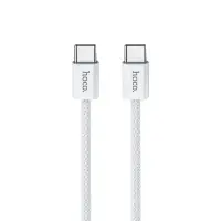 Кабель Type-C на Type-C 1M 60W X104 HOCO белый