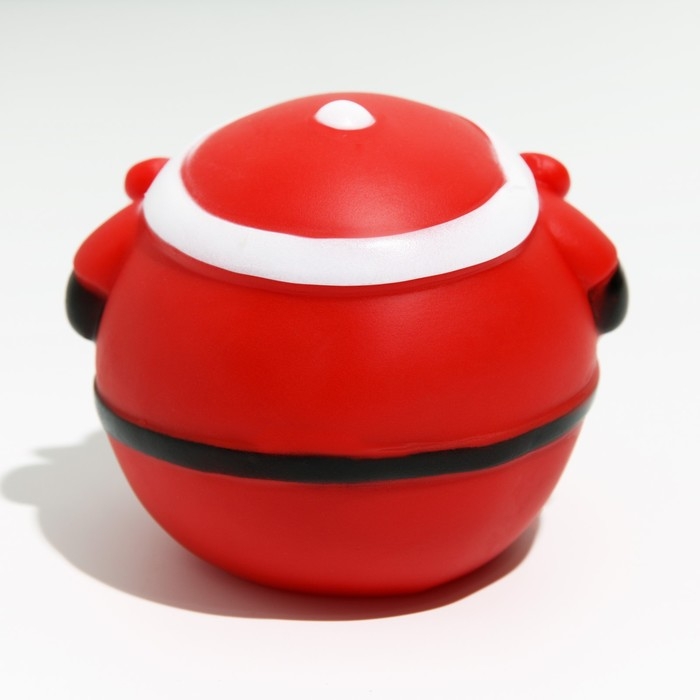 Шар пищащий для собак Шар пищащий для собак "Веселый Дед Мороз", виниловый, 8,5 х 8 см