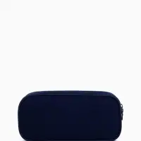 Косметичка - пенал на молнии с 2 отделами, синяя