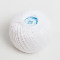 Пряжа для вязания спицами, крючком &laquo;ПНК Кирова. Снежинка&raquo;, 230 м/25 г, 100% хлопок (0101 белый)