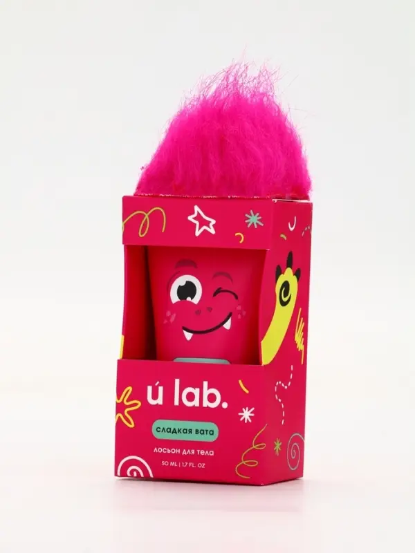 Лосьон для тела детский &laquo;Монстрики&raquo;, аромат сладкая вата, ULAB