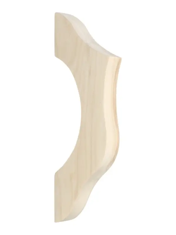 Дверная ручка из липы №12, 29,5х8х26 см