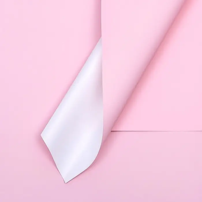 Пленка для цветов матовая, розовый, 56×57 см