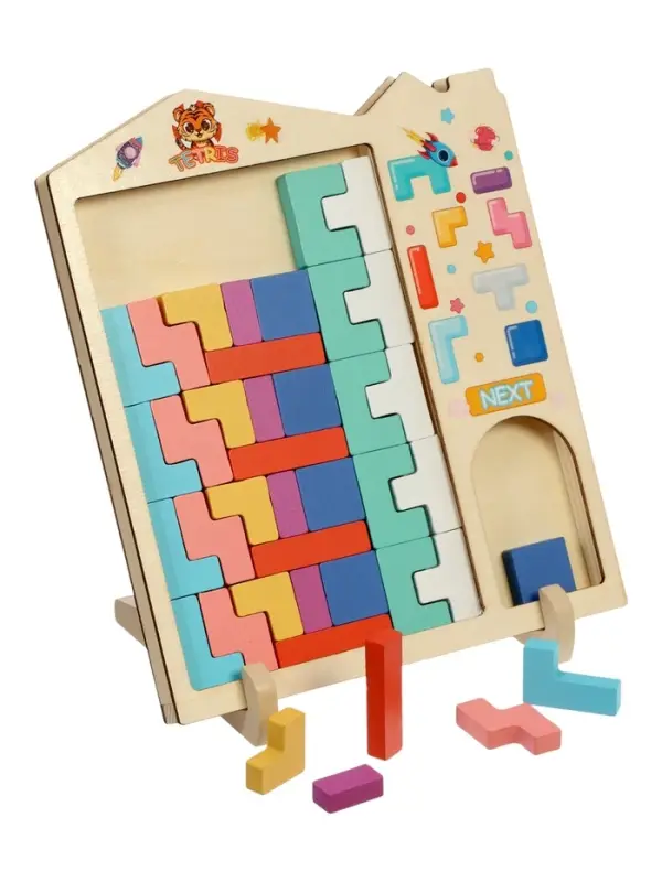 Развивающая головоломка Тетрис деревянный