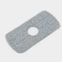 Насадка для швабры Raccoon, с вырезом, микрофибра, прямоугольная, 30&times;14.5 см, серая