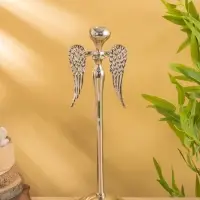 Подсвечник "Ангел" 12х12х39 см, алюминий