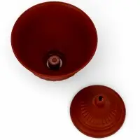 Вазон для цветов &laquo;Венеция&raquo;, 600 мл, d=14 см, h=14 см, пластиковый, коричневый