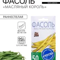 Семена Фасоль &laquo;Масляный король&raquo;, кустовая, спаржевая, 4 г, &laquo;Агроуспех&raquo;