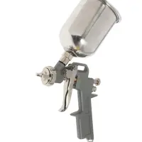 Краскораспылитель пневматический ТУНДРА, до 4 бар, сопло 1.5 мм, верхний бачок 0.6 л