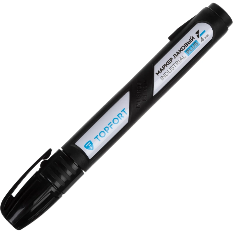 Маркер лаковый Topfort Industrial Plus 4 мм черный