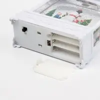 Светодиодная фигура &laquo;Снеговик&raquo; 5.5&times;14&times;19.5 см, от батареек 3хААА, музыка, USB, свечение тёплое белое