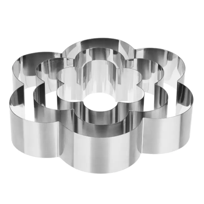 VETTA Набор колец кондитерских 3пр "Цветок", нерж.сталь