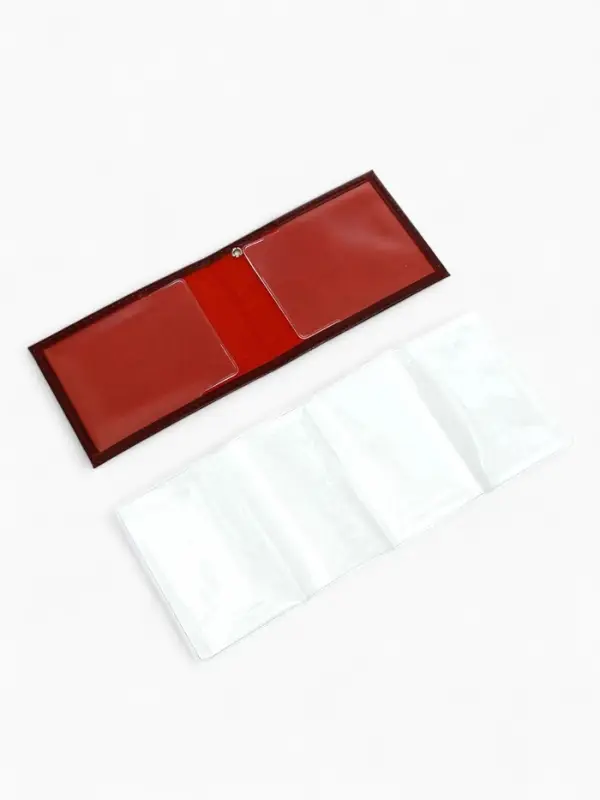 Обложка для удостоверения &laquo;Участник боевых действий&raquo;, бордовая