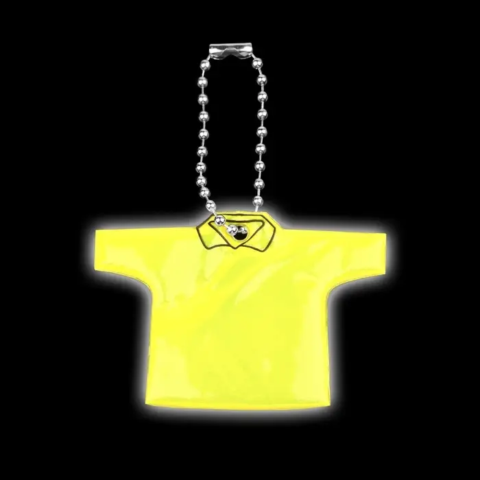 Светоотражающий элемент «Футболка», двусторонний, 6×4.3 см, жёлтый Светоотражающий элемент «Футболка», двусторонний, 6×4.3 см, жёлтый