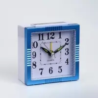 Часы - будильник настольные &laquo;Классика&raquo; подсветка, дискретный ход, 8&times;8 см, от батареек АА